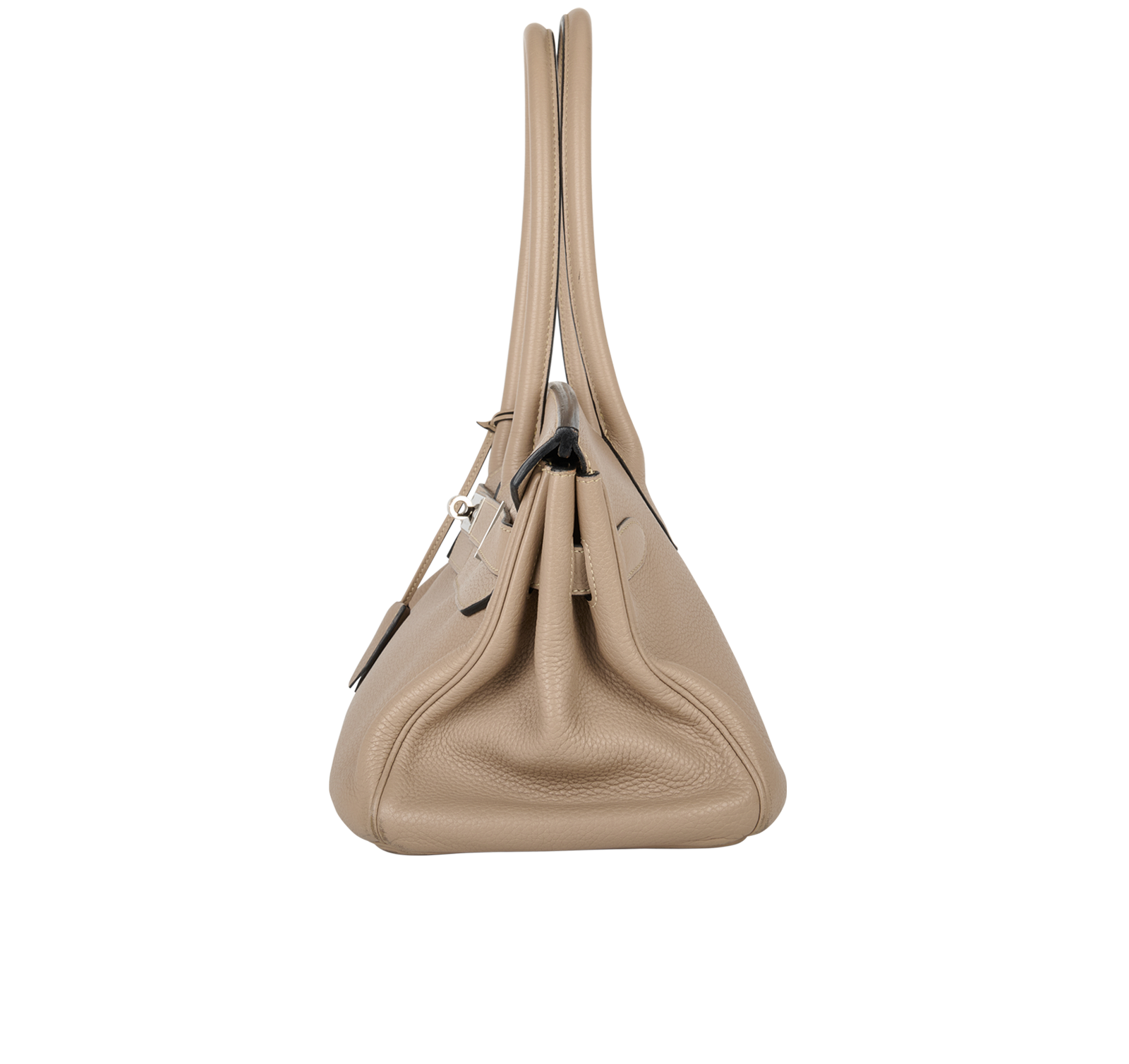 JPG Shoulder Birkin In Clemence Gris Tourterelle, &pound;4,800, Handbags, Grey, Leather, Bottom view